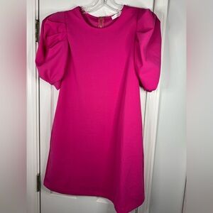 Ces Femme Fuchsia Midi Dress with pockets